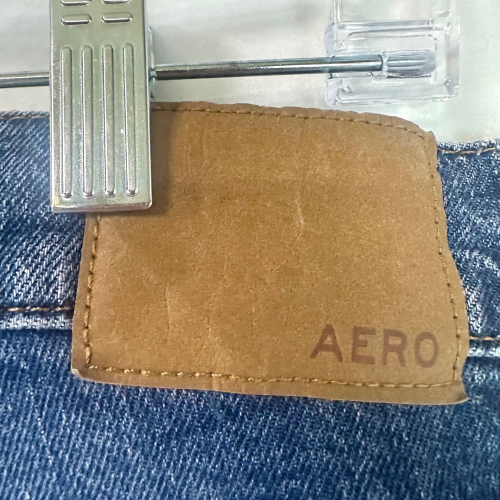 AEROPOSTALE High Rise Flare Bell Bottom Jeans Blue Denim Women Plus 16 Retro 70s - Picture 5 of 7